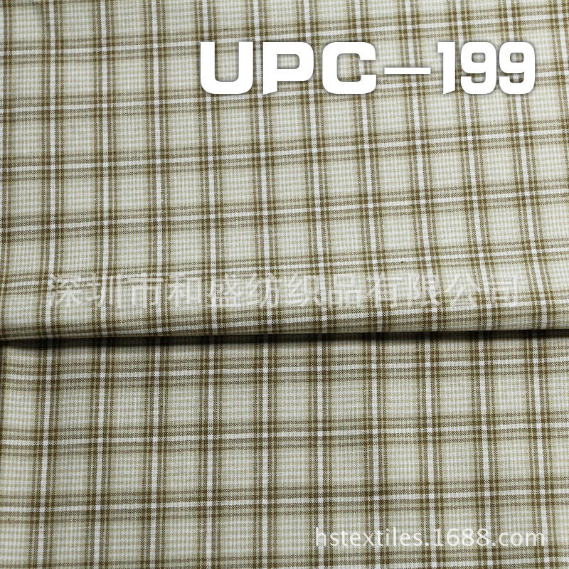 UPC-199  棉色织格仔布 57/58" 112g/m2