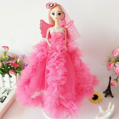 30厘米儿童礼物批发 新款女孩婚纱娃娃玩具迷糊娃娃挂件 婚庆公仔