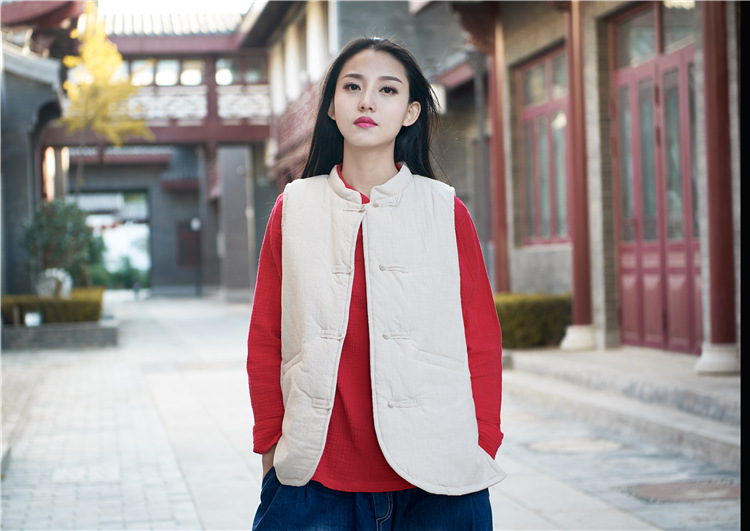 Gilet femme NIAN BAIXIU SPINNING en Chanvre - Ref 3316222 Image 33