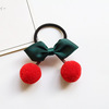 Children's cute hairgrip with bow, fuchsia hair accessory handmade, Korean style