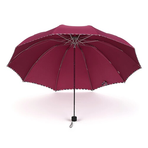 Paradise Umbrella 3311E Big double men's business umbrella three-fold sunny umbrella steel frame wholesale advertising umbrella