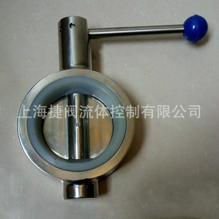 304不锈钢对夹手动卫生级蝶阀 广东式卫生级蝶阀 卫生级对夹蝶阀