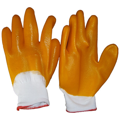 加大款PVC全挂手套浸胶无异味防切割手套建筑工地手套现货批发|ms