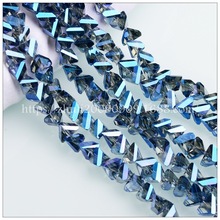 創意款 炫彩色 DIY鑽首飾配件 新款三角珠 水晶半成品 廠家直銷