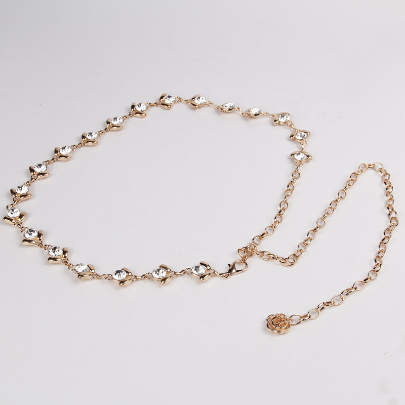 Nueva danza del vientre diamante cadena de la cintura cadena de la joyería accesorios de ropa de baile indio danza rendimiento cintura accesorios al por mayor