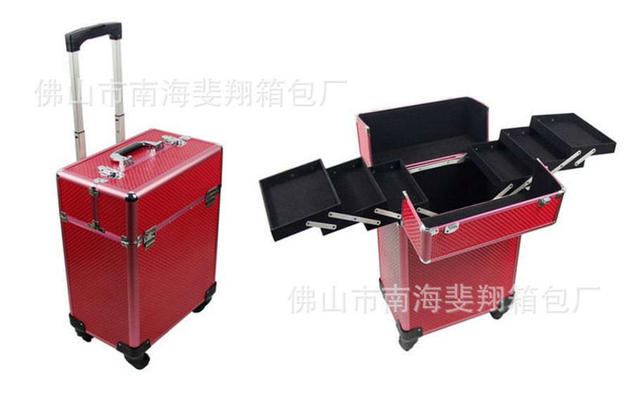 化妆箱 多层拉杆工具箱 美妆箱 专业摄影工具箱 美容美甲箱定制
