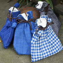 上海手织布手工包包土布抽口包零钱包卫生棉包收纳包
