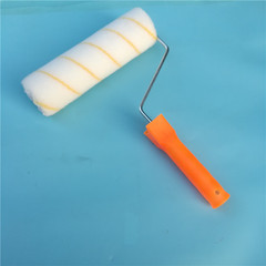 廠家供應熱熔9寸滾筒刷圓形塗裝熱熔黃藍條包頭無死角滾筒刷