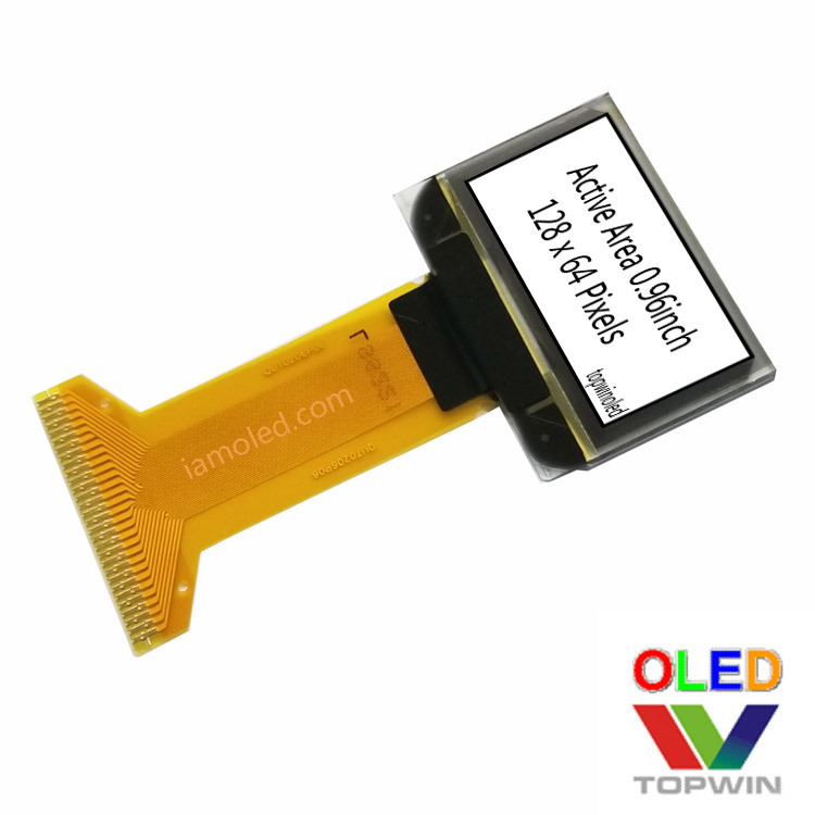 0.96寸白光oled屏0.96英寸单色UG2864KSWEG26加长排线1英寸电子烟