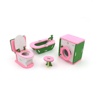 Doll House Miniature Simulation Home Children's Toys Wooden Personality Creative Building Blocks Toys Creative Interest Home