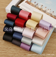 Belt with gold and silver threads, DIY butterfly knot hair accessories, clothing hats, gift box, bouquet packaging, auxiliary materials