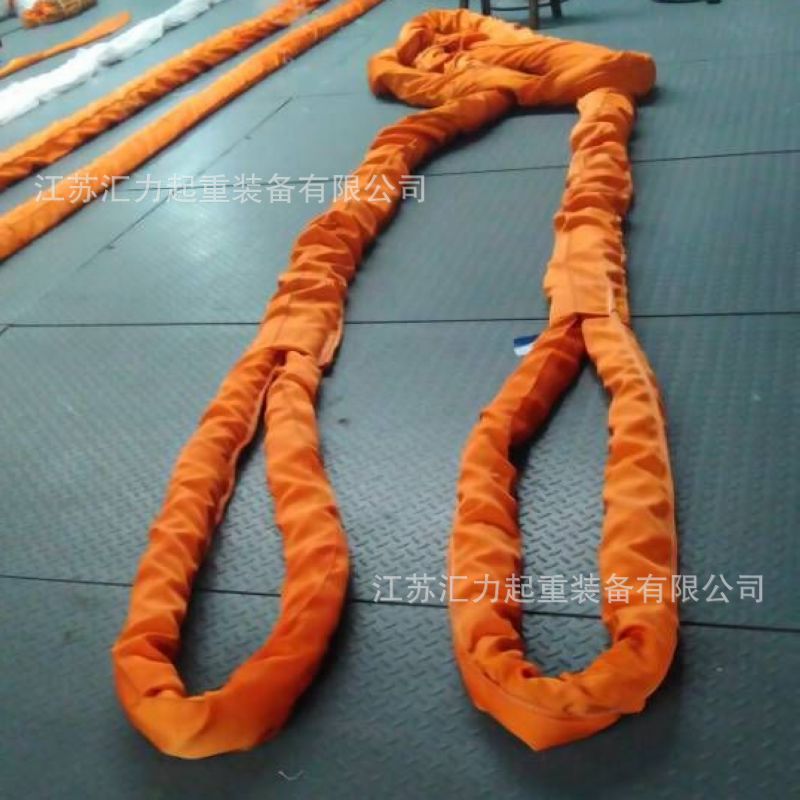 柔性吊带60t*10m 大吨位吊装带60t*30m 聚酯纤维吊带