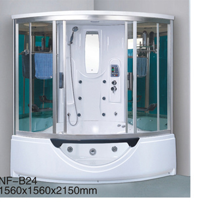 蒸汽房工廠直銷 弧形蒸汽淋浴房 玻璃簡易整體 時尚沐浴蒸汽壹體