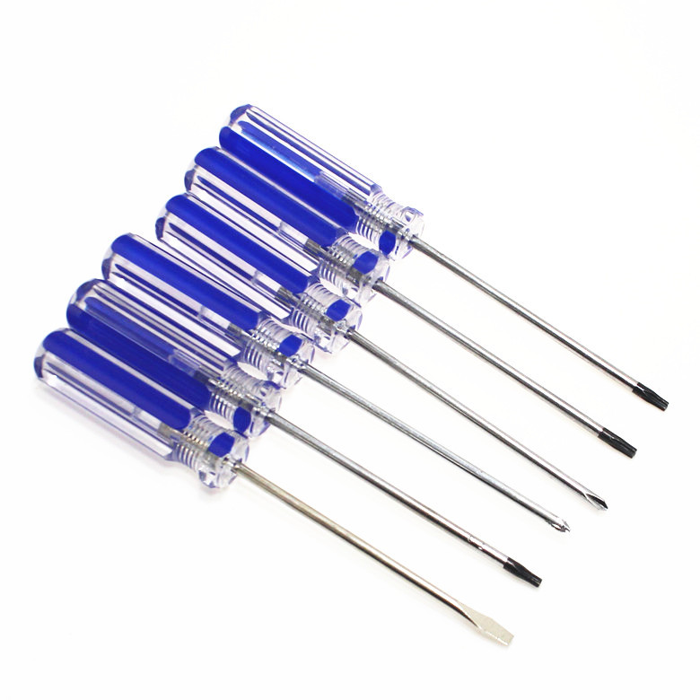 彩条手柄3.0+字-字梅花T6T8T9T10带孔螺丝刀拆机维修工具