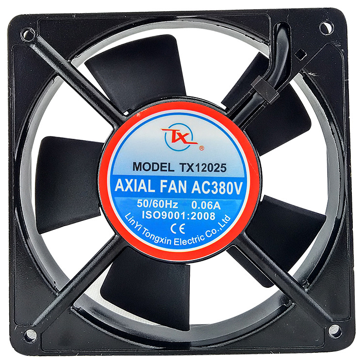 同鑫厂家220V交流TX12025含油轴承风扇380V电控柜专用交流散热风