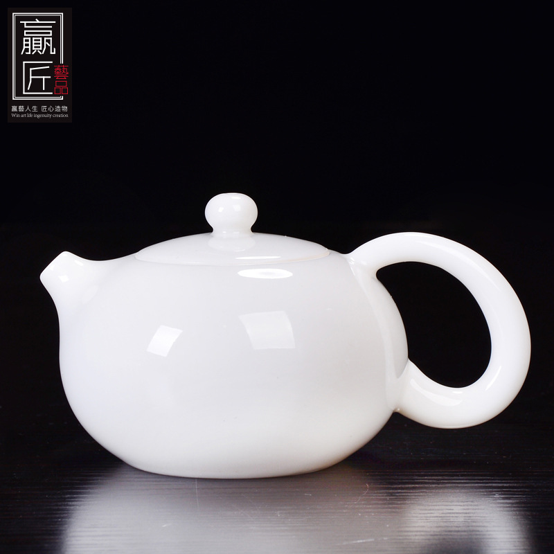 Jade porcelana Xi Shi tetera (esmaltado)