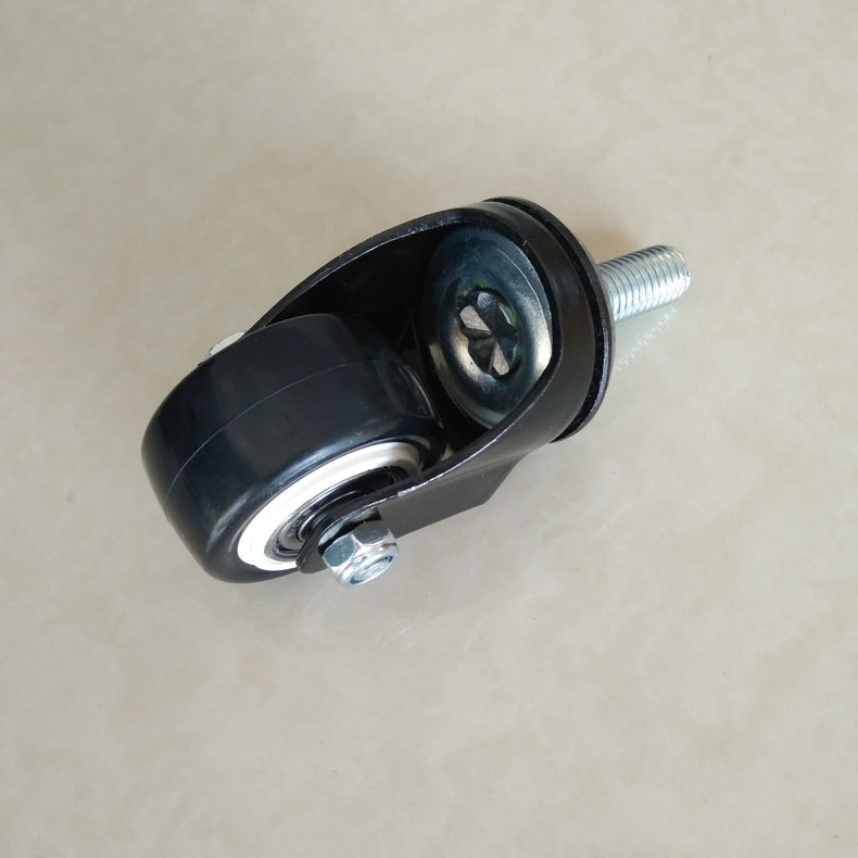 1.5寸金钻丝杆M10X25万向脚轮4