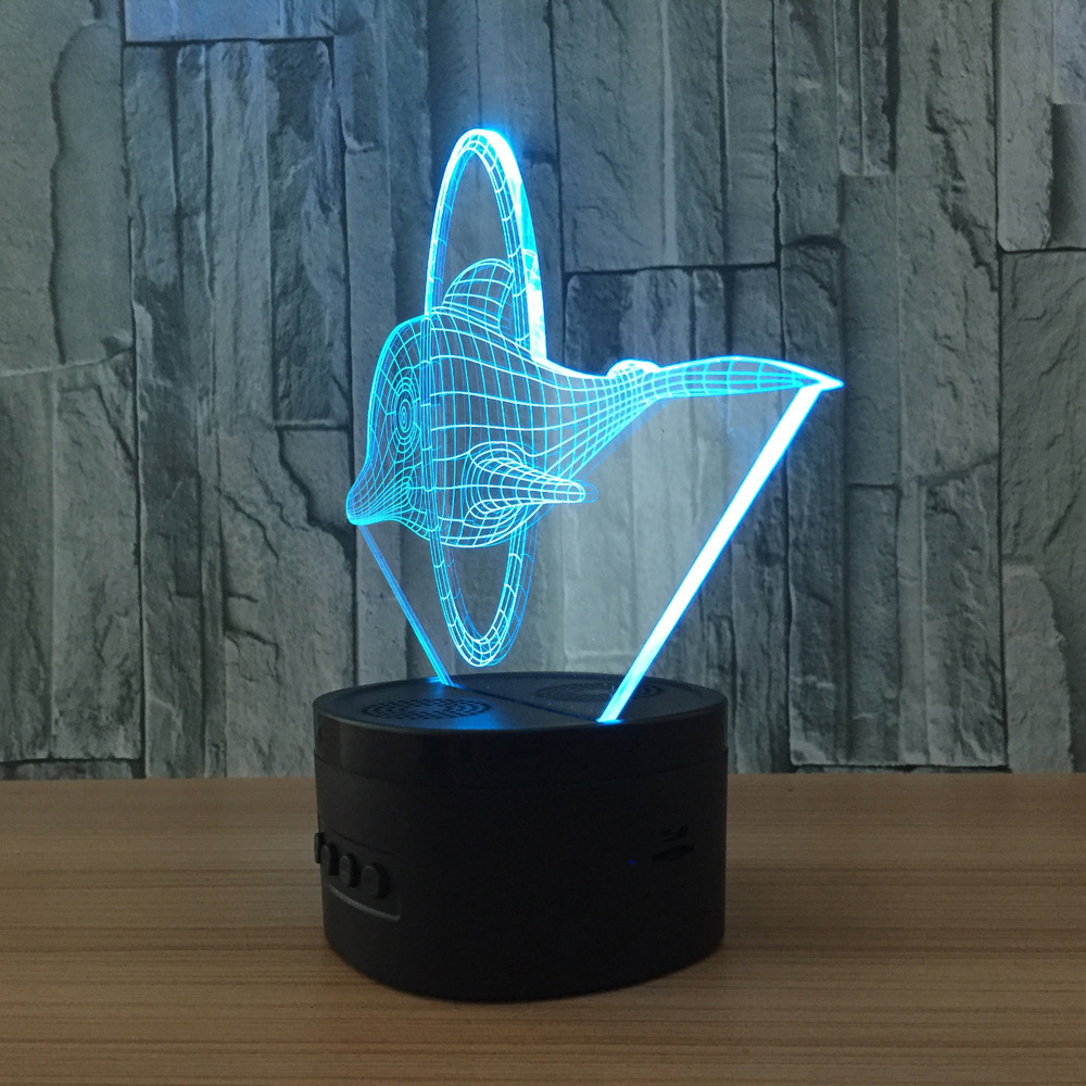 七彩3D灯 LED触控灯 创意桌面台灯亚克力七彩