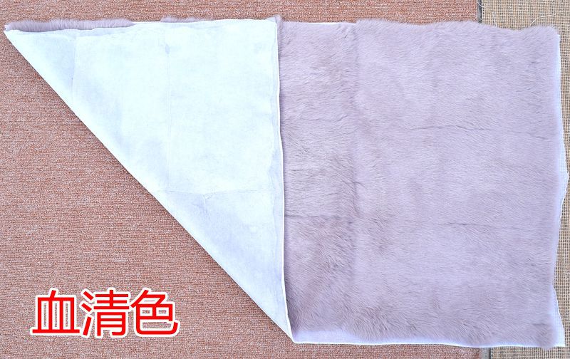 彩色家兔毛褥子