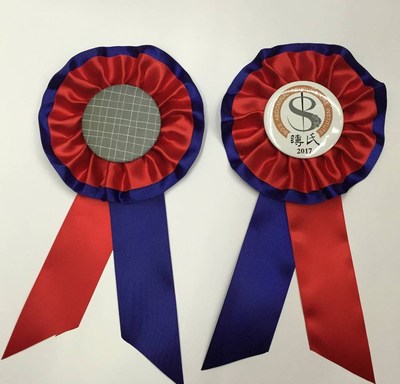 Medal Customized Tinplate Sternum Plastic base Tinplate Chest badge company Anniversary celebration sports meeting Commend student