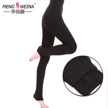 秋冬350G七彩棉一体裤加绒加厚无缝踩脚保暖打底裤外穿批发