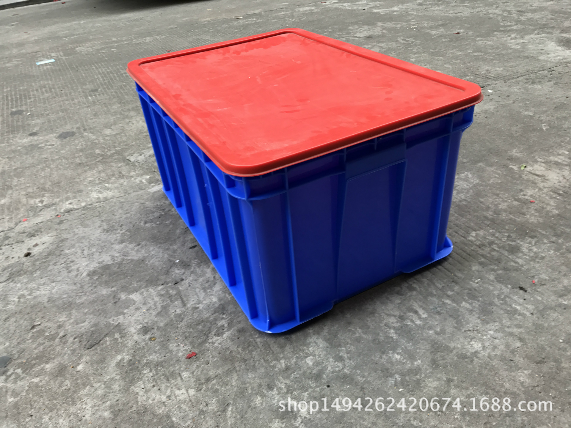 加厚塑胶周转箱 防静电箱食品箱带盖胶箱 塑胶五金箱-阿里巴巴