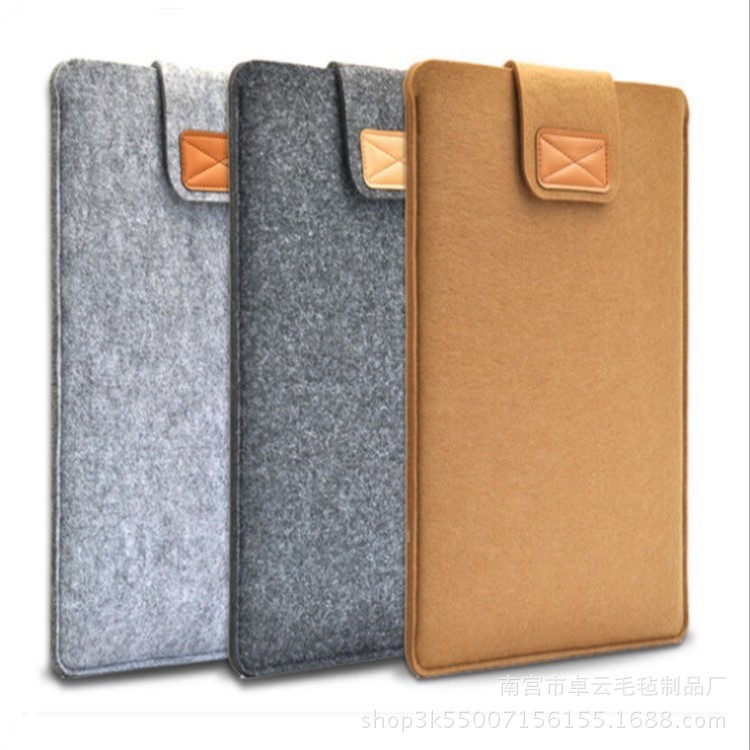 毛毡包笔记本电脑内胆包 苹果11.6寸13.3寸15寸毛毡魔术贴电脑包|ru