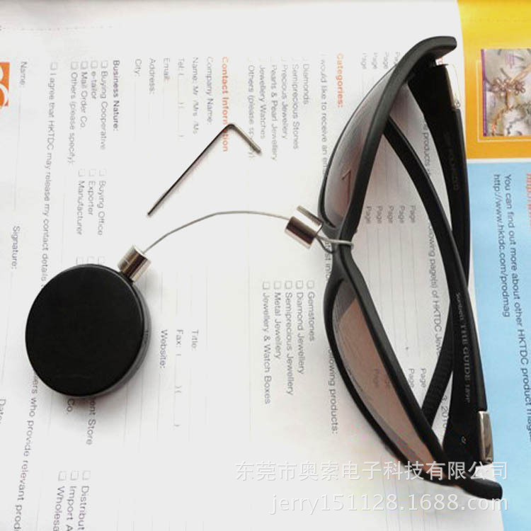 钢丝收线盒手机防盗拉线盒 自动收线伸缩器 展示防盗伸缩拉线盒