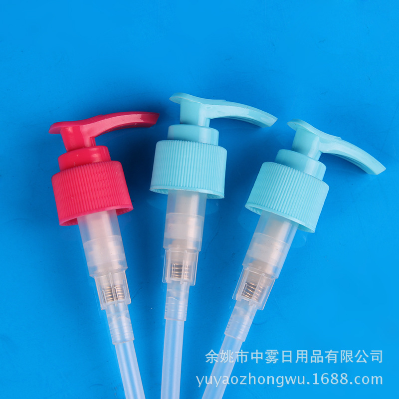24mm塑料乳液泵 洗手液日用按压泵 洗发水24/410螺旋泵