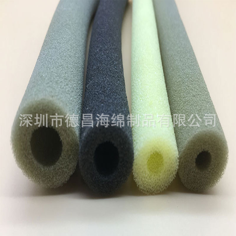 聚酯吸油海绵管 实心海绵柱子 空心海绵管 厂家LED灯管珍珠棉内衬