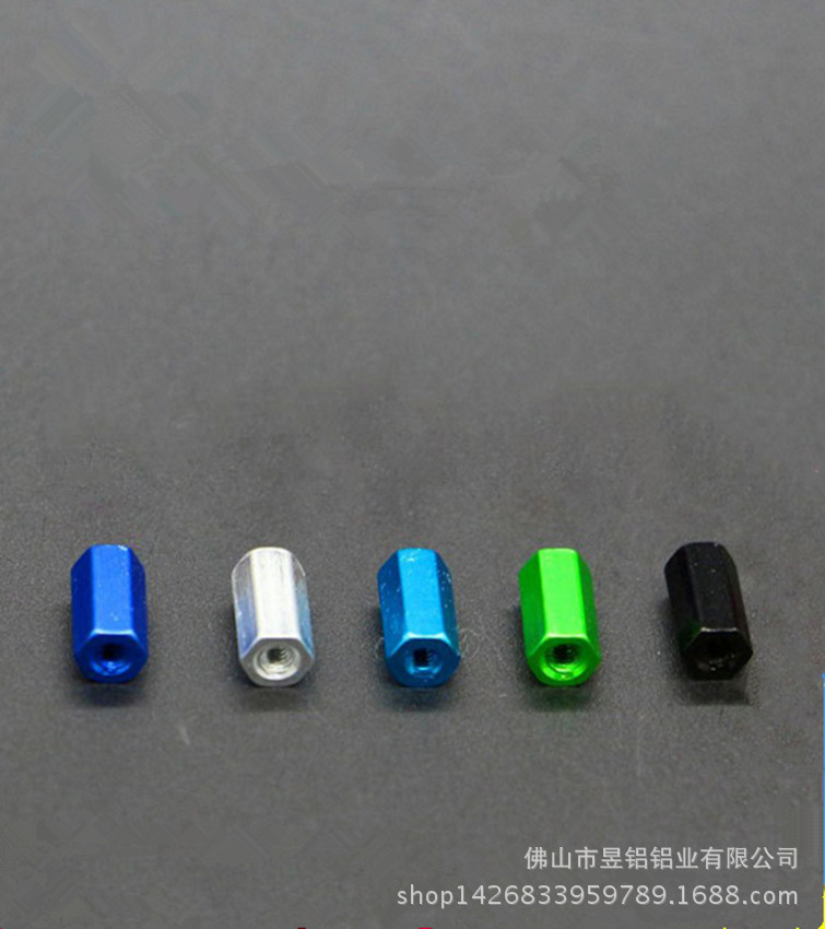精密六角铝管加工 氧化着色铝管铝型材定制加工