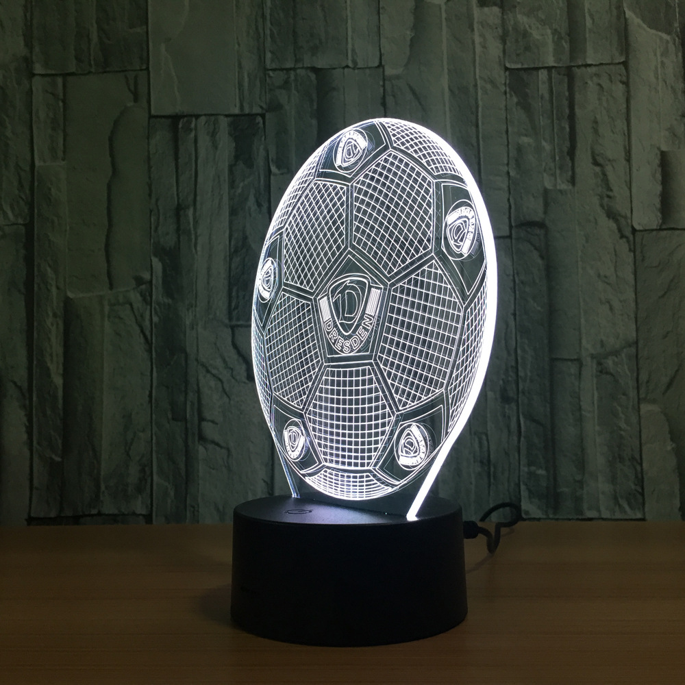 遥控触摸七彩 3D灯 创意礼品台灯 led灯小夜灯