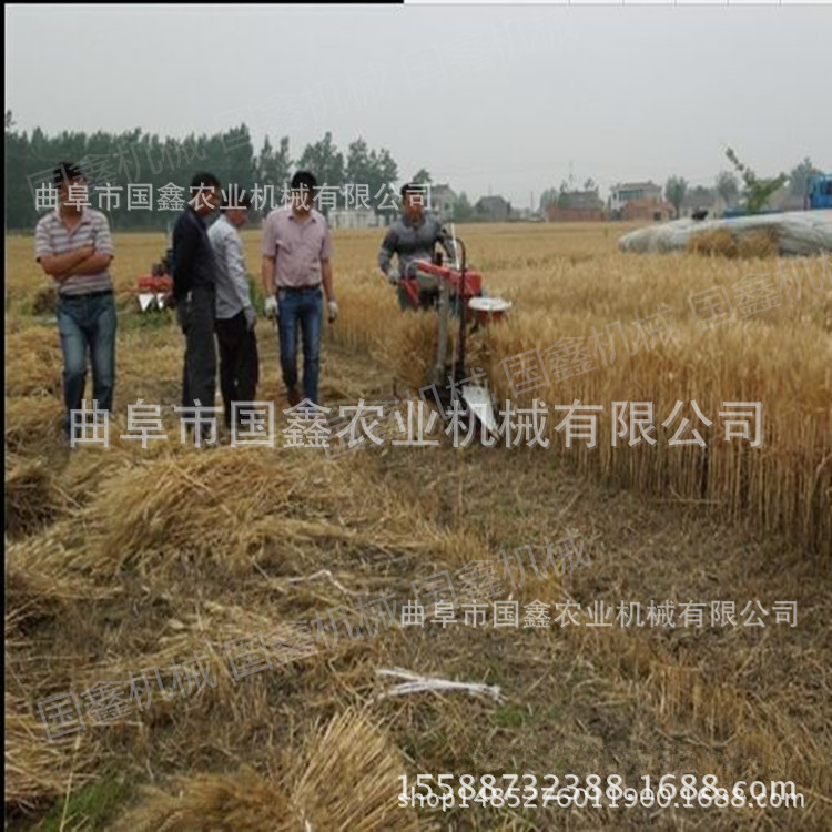 二连浩特链条传动大豆收割机 悬挂式收割机