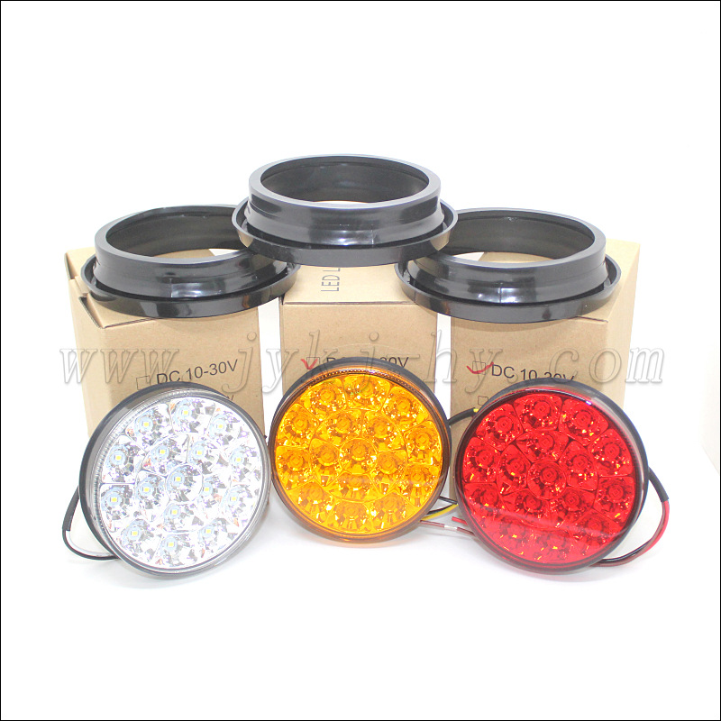 12V 24V Car Truck High Brightness LED Flash Brake Bulb Rear Fog Light DriVing Tail Light 4inch