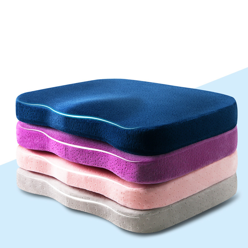 记忆棉坐垫椅垫  慢回弹透气屁股垫椅垫  办公室坐垫美臀座垫