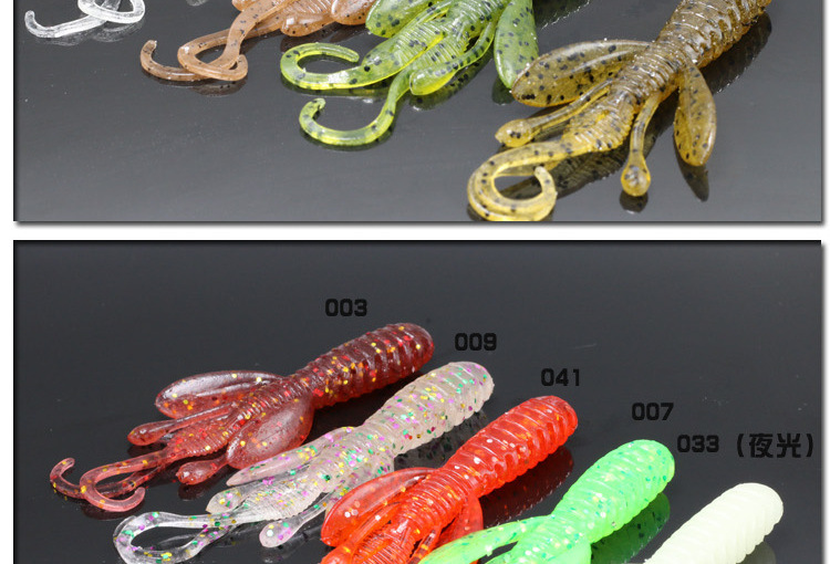 Soft Craws Fishing Lures Soft Plastic Baits Fresh Water Bass Swimbait Tackle Gear