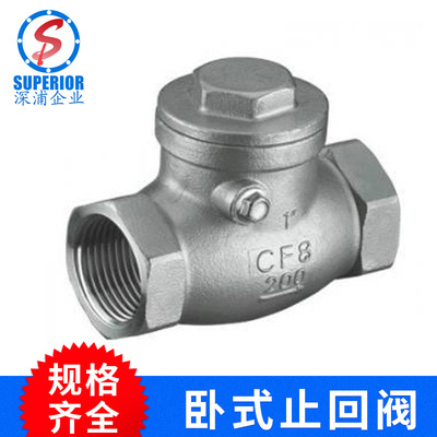Stainless Steel Wire Check valve H14W Internal thread Check valve 461 horizontal Check valve