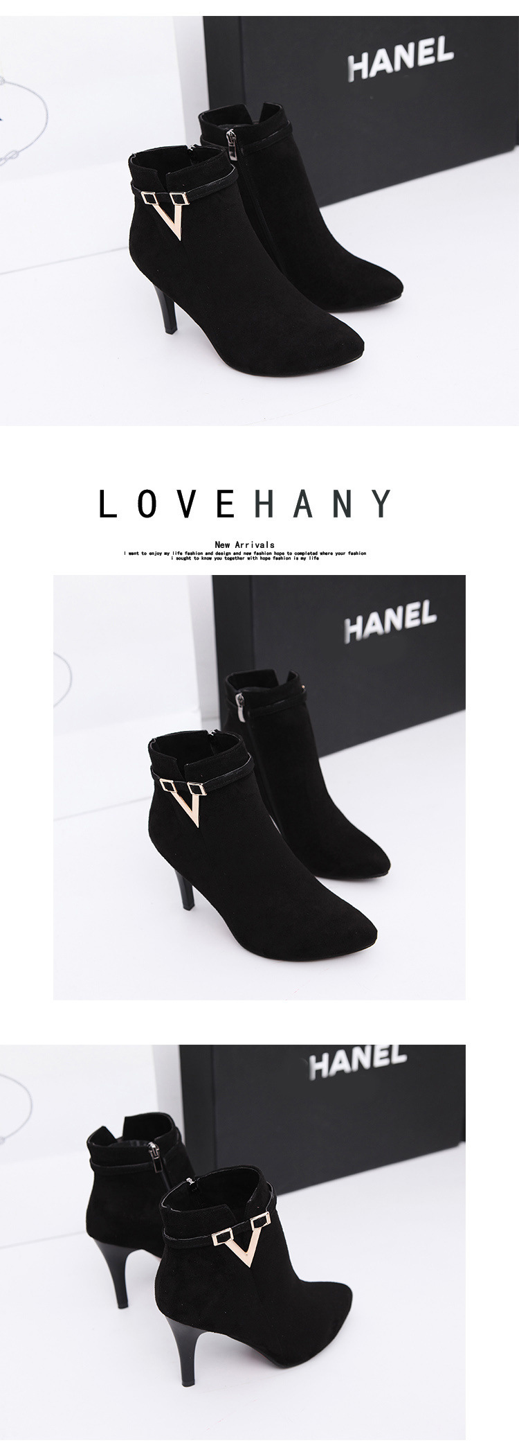 Bottes femme HALINFER  HAN LINGFEI en PU artificiel - Ref 3355220 Image 17