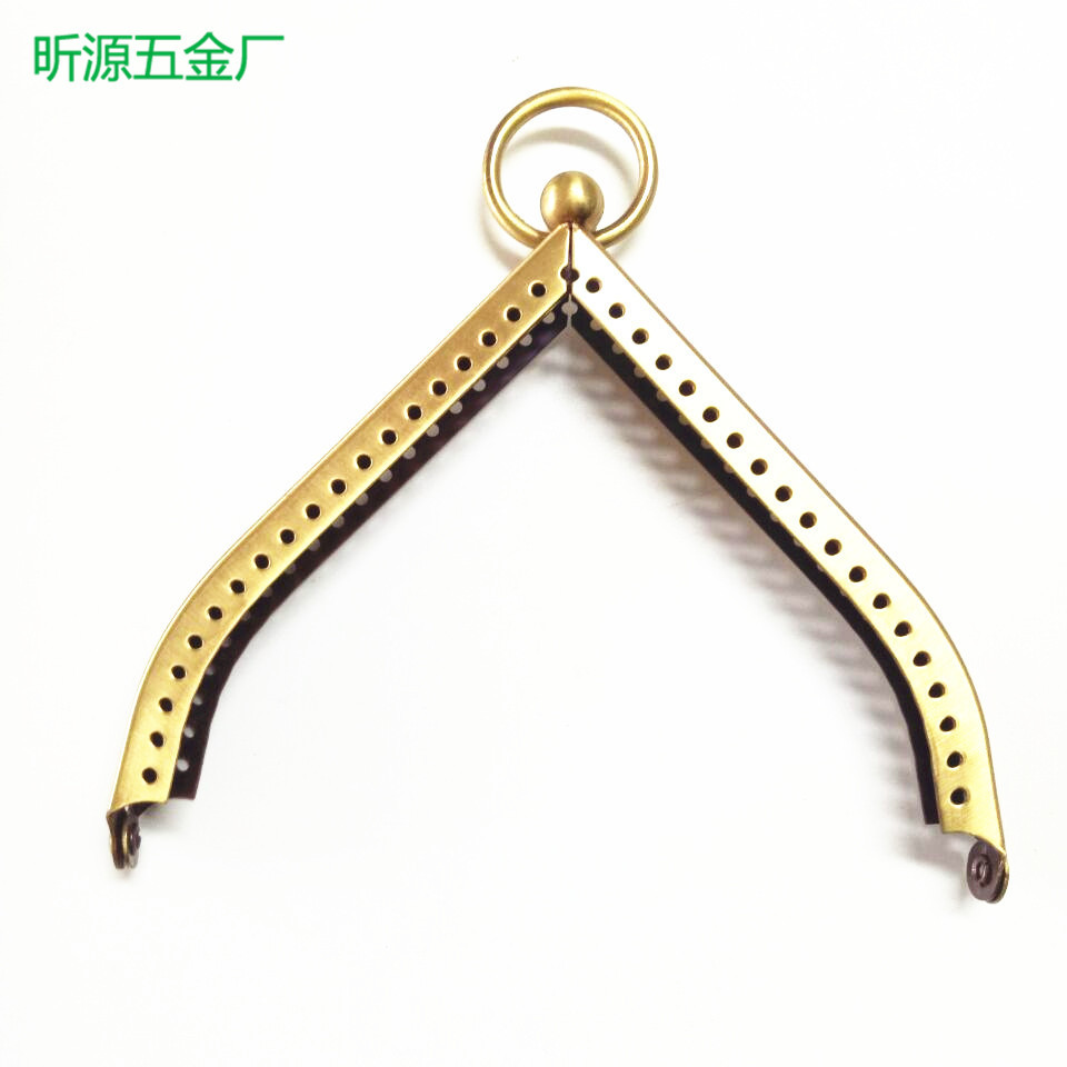 供应钱包五金架 化妆包五金 袋口五金 手袋袋口架 晚装包扣