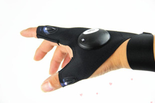 Factory LED night fishing with light fishing gloves car repair lighting gloves outdoor repairer