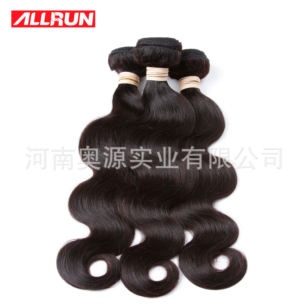 Hot-selling real hair weave body wave in...