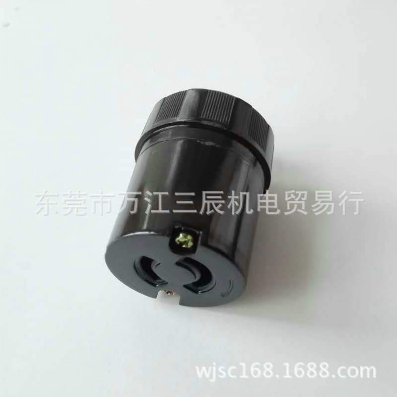 台湾隆光引挂式插座LK5220-1 20A250V2P电木旋转自锁插座WA5219