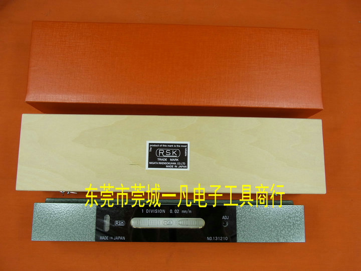 300*0.02 日本RSK理研水平仪 542-3002 条形水平尺 气泡水平仪