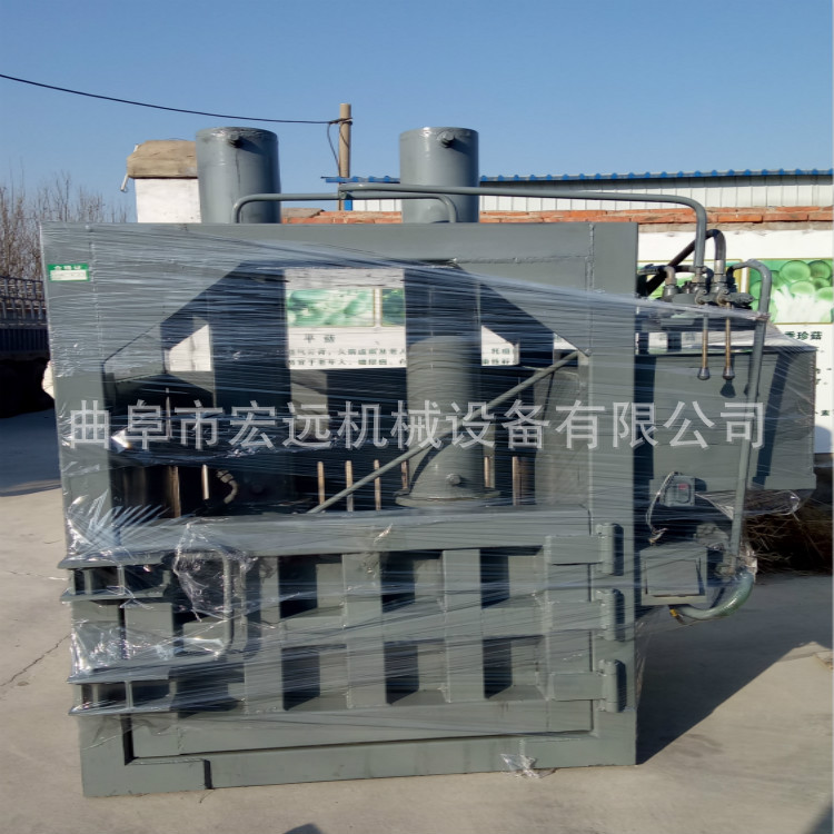 厂家定制废纸箱捆扎机 小型编织袋服装液压打包机 废纸压块机