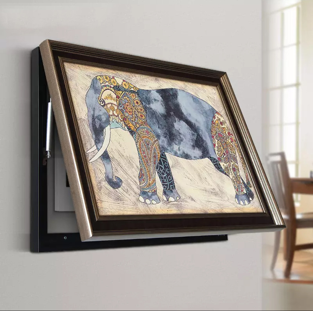 家纺家饰现代简约液压式上翻电表箱装饰画餐厅走廊北欧油画挂画