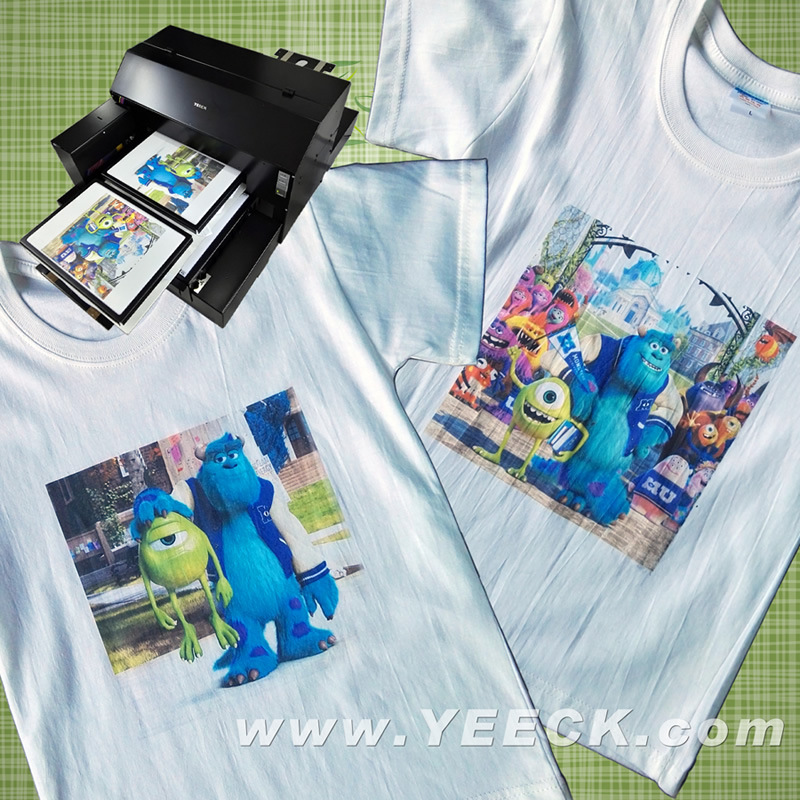 高速生产不间断打印童衣印花机 YEECK数码直喷T恤打印机