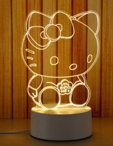 Lampe Led USB creative anniversaire touch 3D - Ref 3423838 Image 24