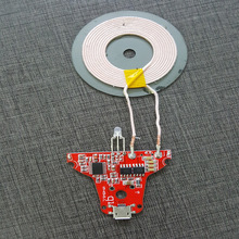 K9无线充电器pcba方案水晶款圆盘底座发射器无线充方案板厂