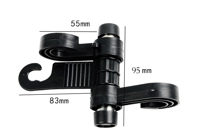 厂家直销 汽车椅背挂钩 车用创意挂钩 塑料双挂钩 LA-8876详情6