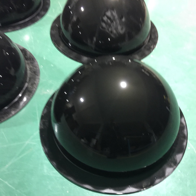 亚克力diy球雕刻3mm黑色有机玻璃罩吸塑镂空球盖半球弧形圆球定制